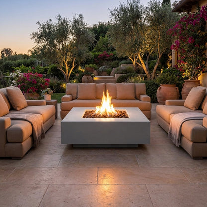 Cabo Square Fire Pit - GFRC Concrete - 48"