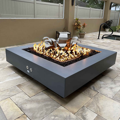 Cabo Square Fire Pit - Powder Coat - 36" | The Outdoor Plus image 8