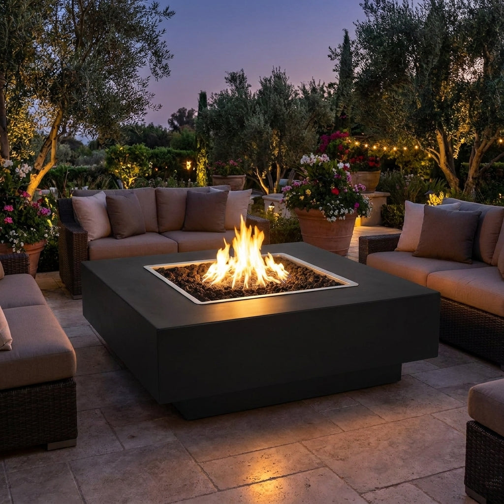 Cabo Square Fire Pit - Powder Coat - 60"