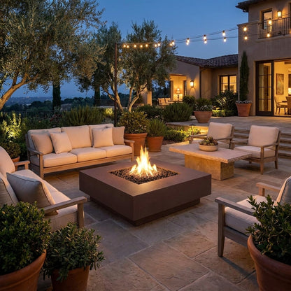 Cabo Square Fire Pit - Powder Coat - 48"