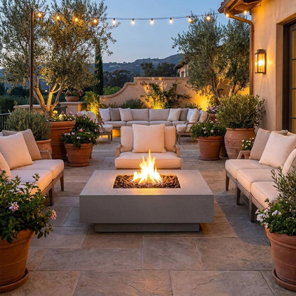 Cabo Square Fire Pit - Powder Coat - 60"
