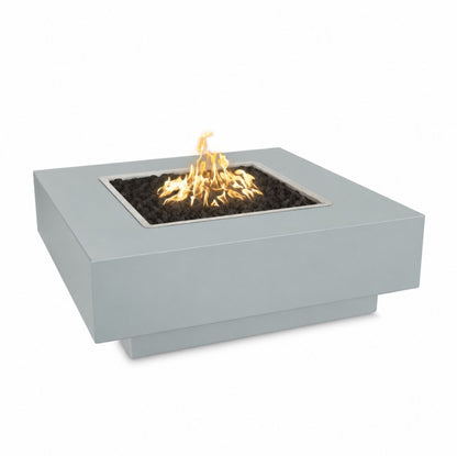 Cabo Square Fire Pit - Powder Coat in Mist finish – digital rendering, The Outdoor Plus