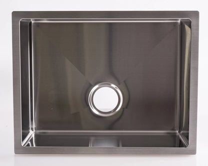 Cameo Diamond CDS-S23 23" single bowl undermount stainless steel sink, angled view