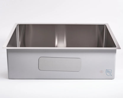 Cameo Diamond CDS-S32 32" single bowl undermount stainless steel sink, front view