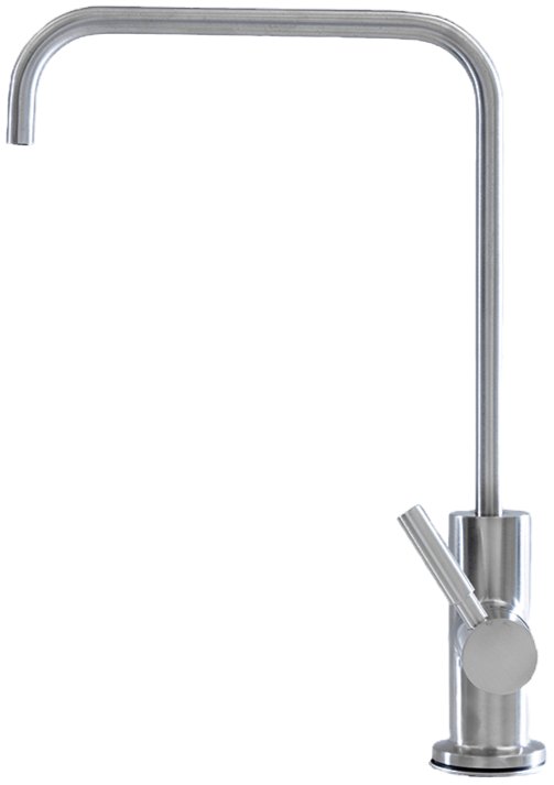 Cameo CFF-100SS square spout drinking water filter faucet, brushed stainless steel