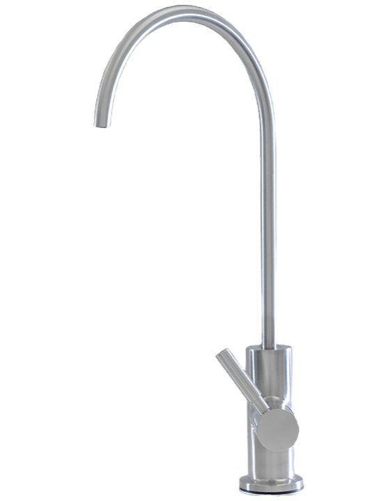 Cameo CFF-300SS round spout drinking water filter faucet, brushed stainless steel