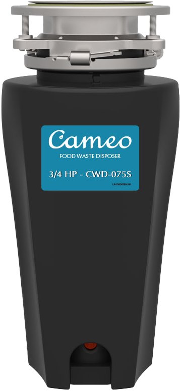 Cameo CWD-075S 3/4 HP Space Saver garbage disposal, front view