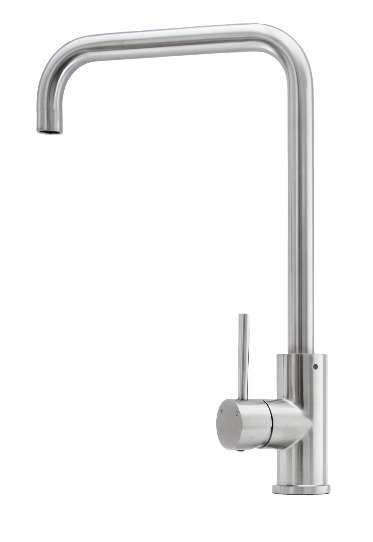 Cameo CKF-100SS stainless steel faucet with single handle, angled view