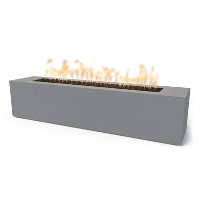 Carmen 72 inch linear powder coat steel gas fire pit 24 inch tall by The Outdoor Plus
