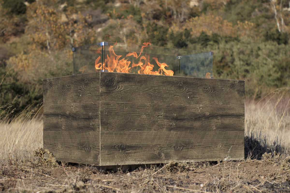 Catalina Fire Pit - GFRC Wood Grain - 120" | The Outdoor Plus image 6
