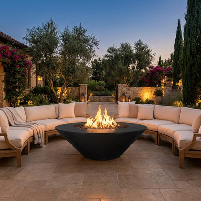Cazo Fire Pit Wide Ledge - GFRC Concrete - 48"