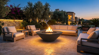 Cazo Fire Pit Wide Ledge - GFRC Concrete - 48"