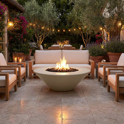 Cazo Fire Pit Wide Ledge - GFRC Concrete - 60"