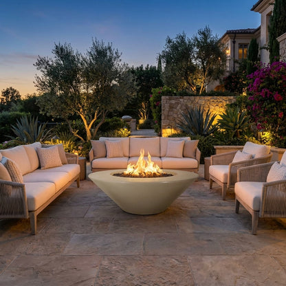Cazo Fire Pit Wide Ledge - GFRC Concrete - 48"
