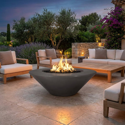 Cazo Fire Pit Wide Ledge - GFRC Concrete - 48"