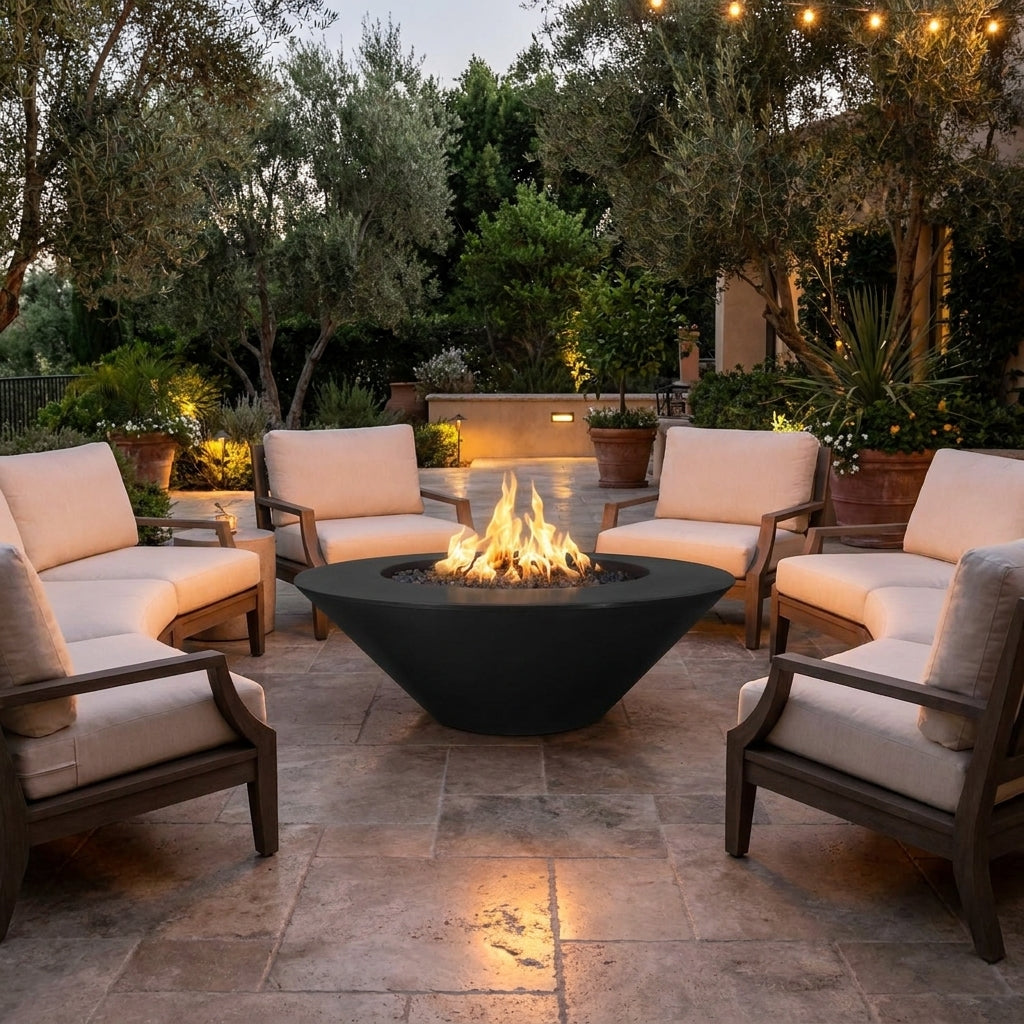 Cazo Fire Pit Wide Ledge - Powder Coat - 48"