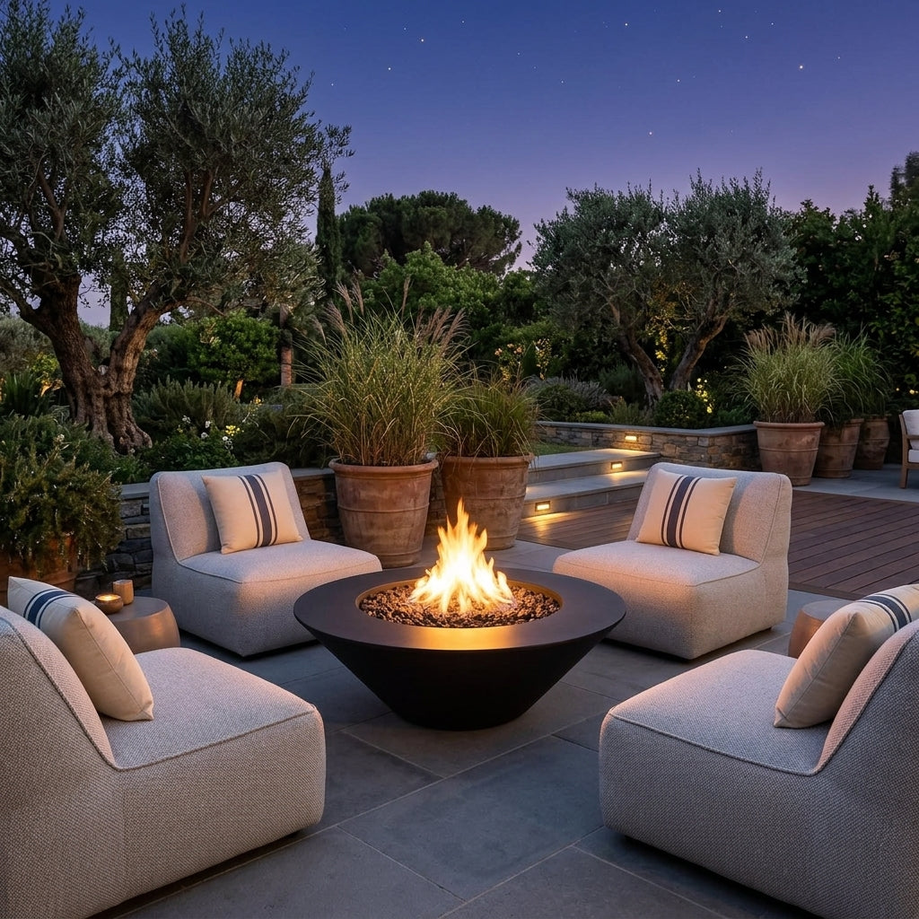 Cazo Fire Pit Wide Ledge - Powder Coat - 48"