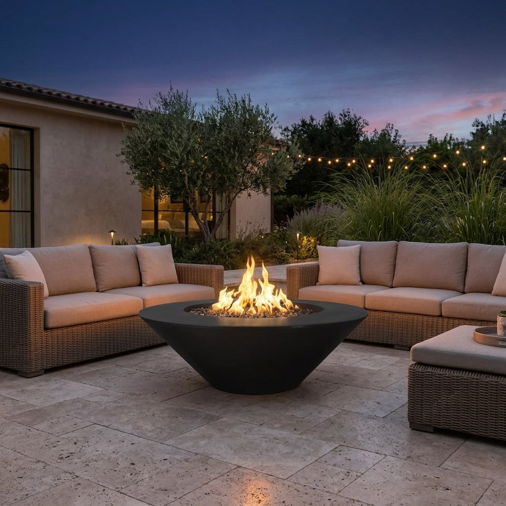 Cazo Fire Pit Wide Ledge - Powder Coat - 48"