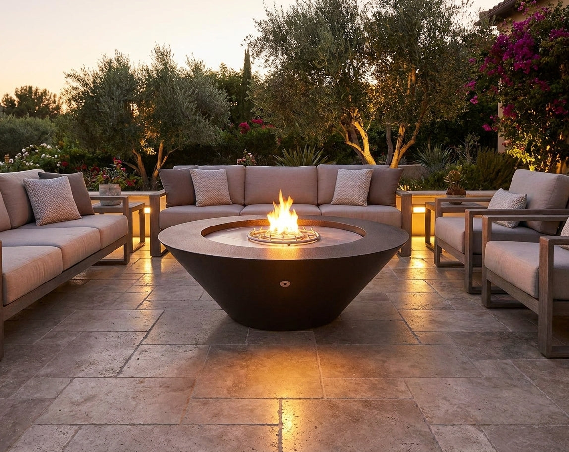 Cazo Fire Pit Wide Ledge - Powder Coat - 60"