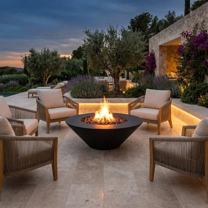 Cazo Fire Pit Wide Ledge - Powder Coat - 60"