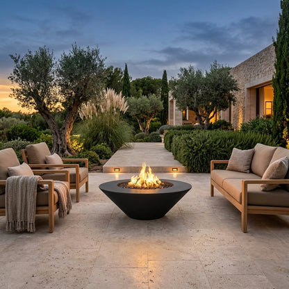 Cazo Fire Pit Wide Ledge - Powder Coat - 60"