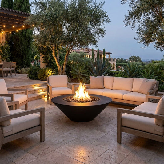 Cazo Fire Pit Wide Ledge - Powder Coat - 60"