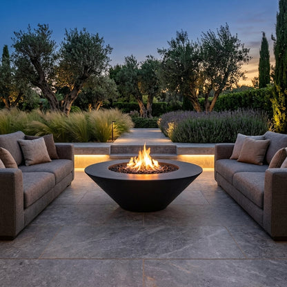 Cazo Fire Pit Wide Ledge - Powder Coat - 60"