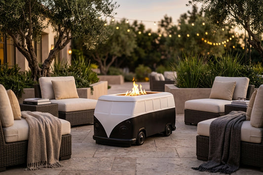 Classic Bus Fire Pit - GFRC Concrete - 48" x 24"