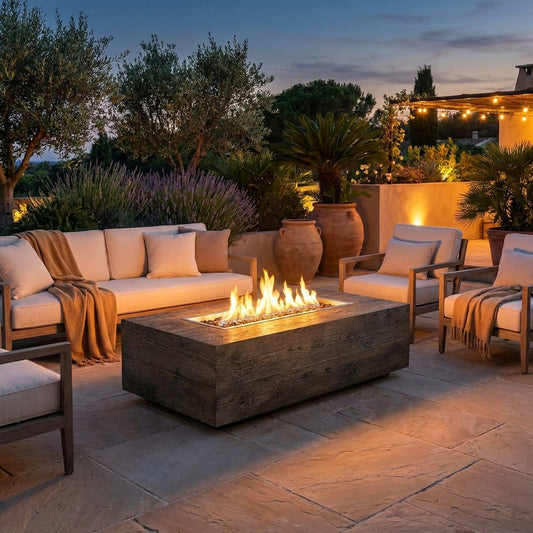 Coronado Fire Pit - GFRC Wood Grain - 48"