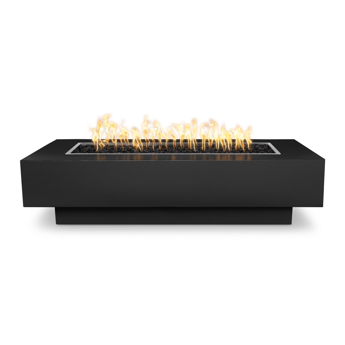 Coronado 108 inch linear powder coat steel gas fire pit by The Outdoor Plus