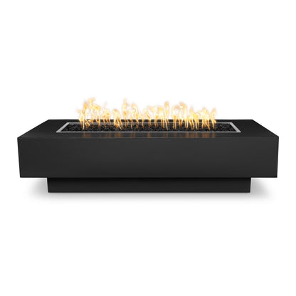 Coronado 108 inch linear powder coat steel gas fire pit by The Outdoor Plus