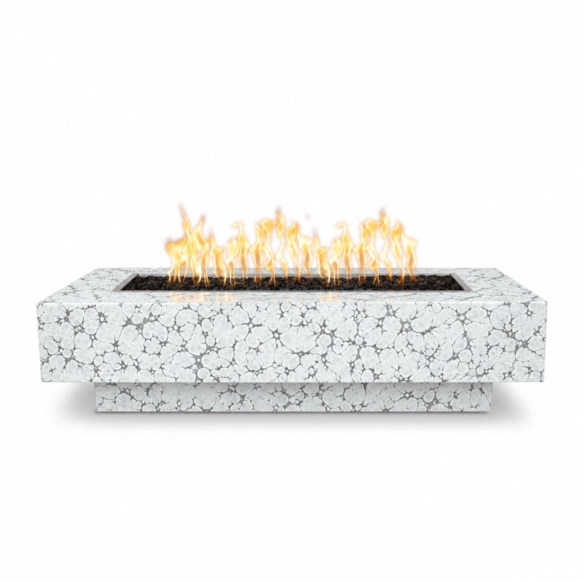 Coronado Fire Pit - Powder Coat in White Vein finish – digital rendering, The Outdoor Plus