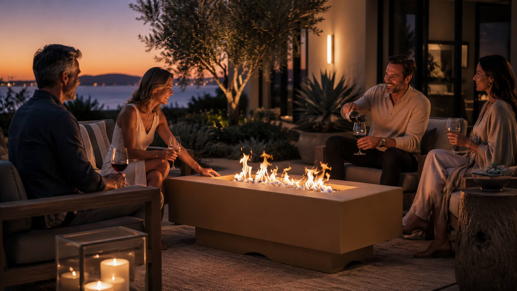 The Outdoor Plus premium gas fire pits