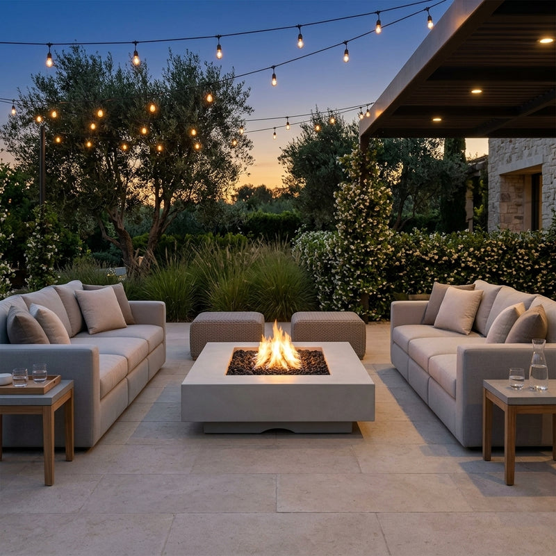 Del Mar Fire Pit - GFRC Concrete - 48"
