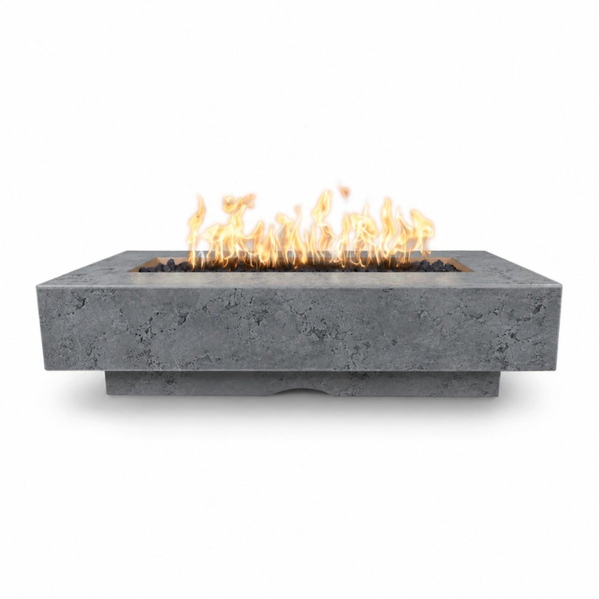 Del Mar Fire Pit - GFRC Concrete in Rustic Gray finish – digital rendering, The Outdoor Plus
