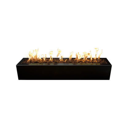 Eaves 60 inch linear powder coat gas fire pit by The Outdoor Plus