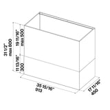 Falmec Zeus Outdoor Stainless Chimney Kit KCPHN, 36"/42"/48"