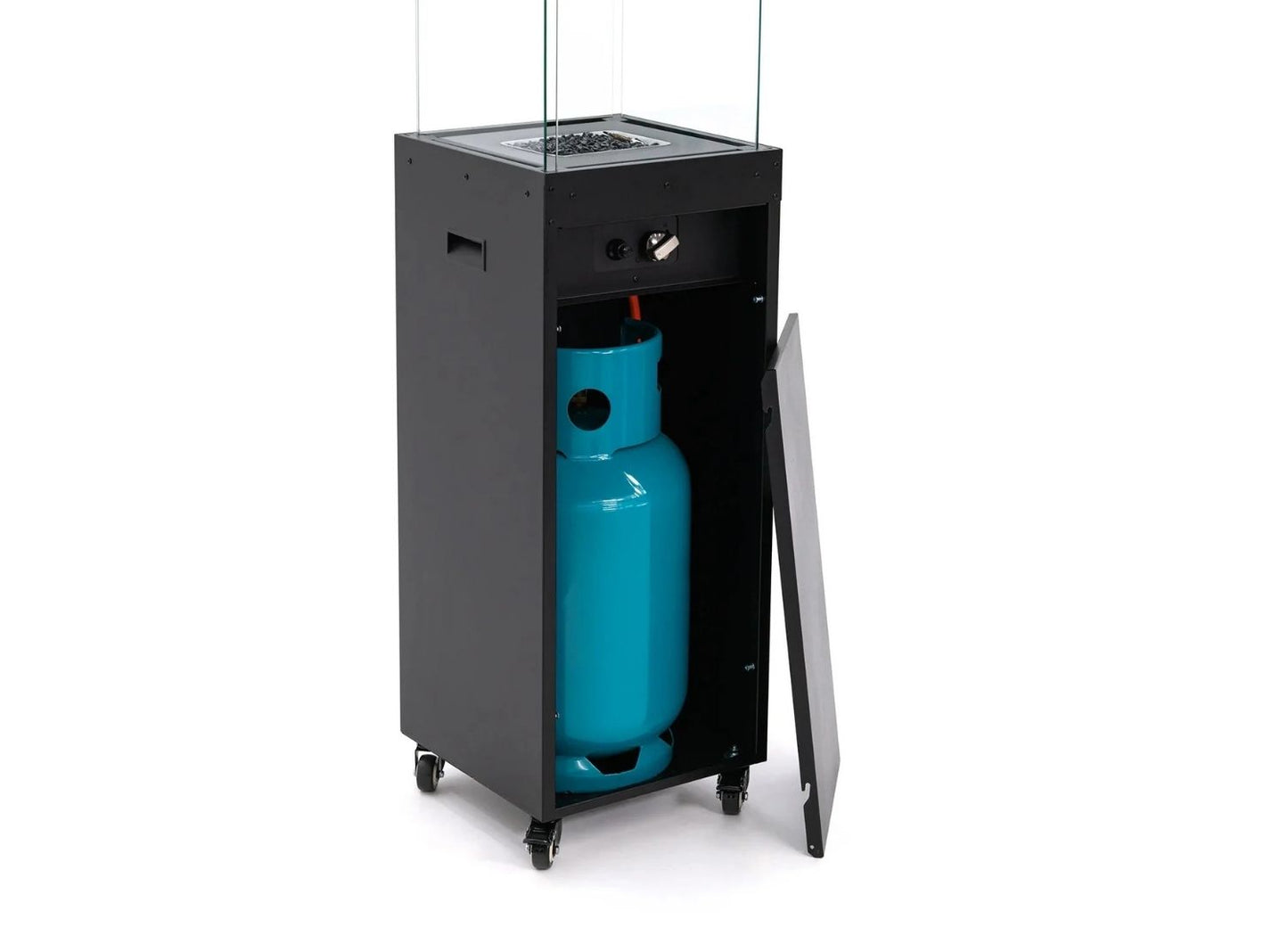 Freestanding Propane Outdoor Gas Fireplace – 360° Flame | Planika Faro | 27,300 BTU