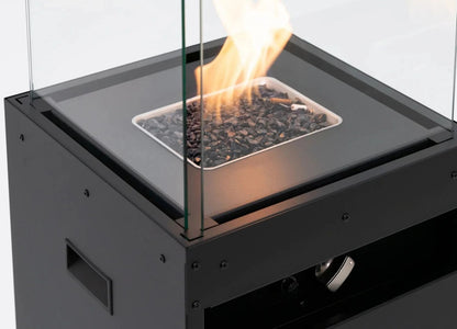 Freestanding Propane Outdoor Gas Fireplace – 360° Flame | Planika Faro | 27,300 BTU