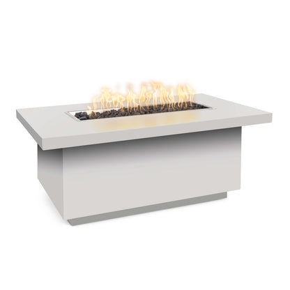 Fremont 84 inch powder coat fire table 24 inch tall for rooftops by The Outdoor Plus
