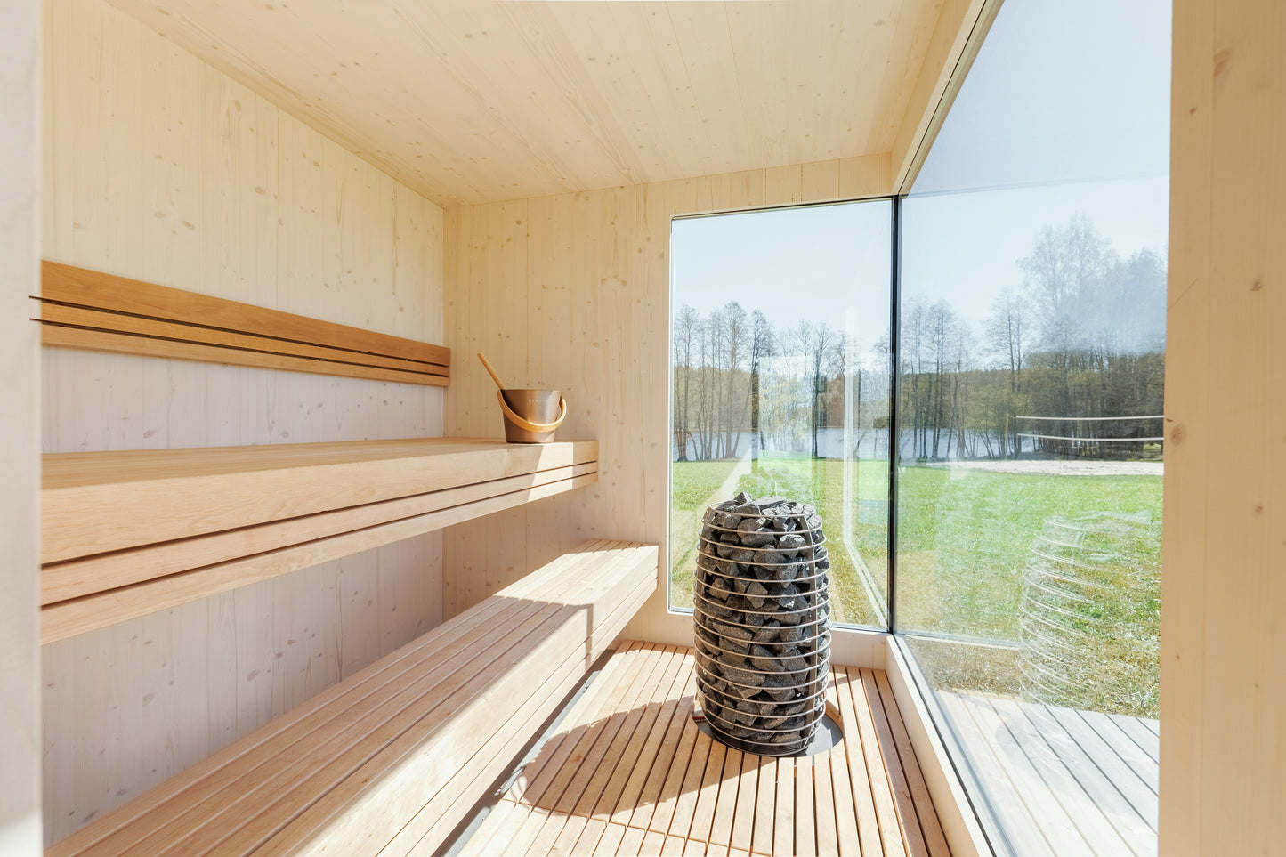 Genevas St. Moritz modular outdoor sauna view 5