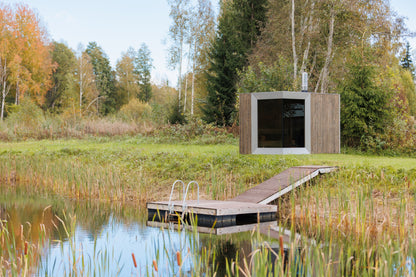 Genevas Zermatt modular outdoor sauna view 2