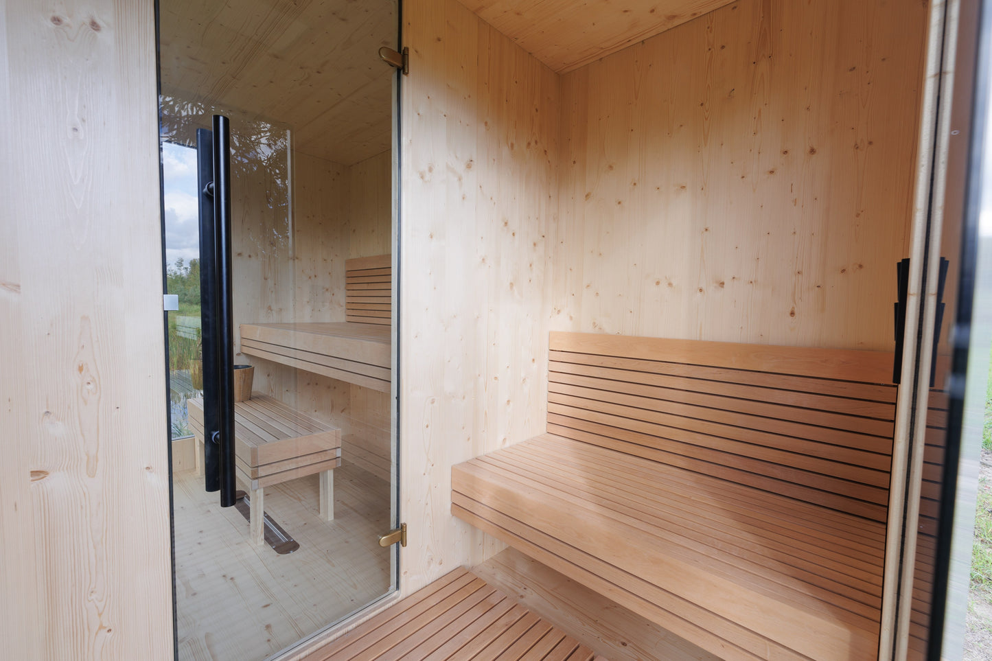 Genevas Zermatt modular outdoor sauna view 4