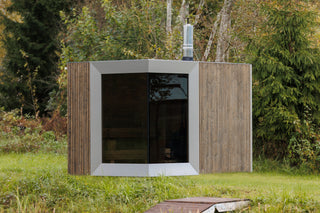 Genevas Zermatt modular outdoor sauna exterior