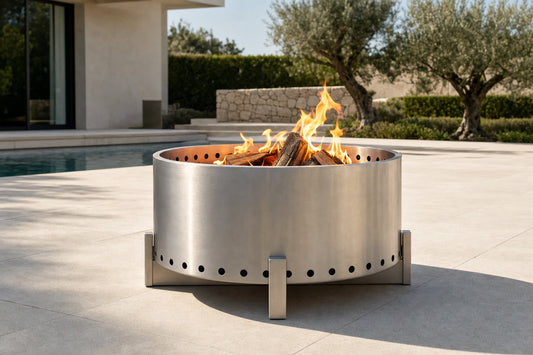 Gravity Smokeless Fire Pit - Corten Steel - 20" - Corten Steel Lifestyle