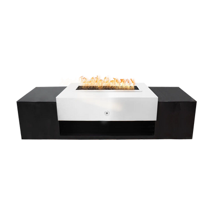 Harbor Fire Pit Offset - Black & White Collection - 72" | The Outdoor Plus image 8