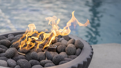 Sedona fire bowl on a luxury patio