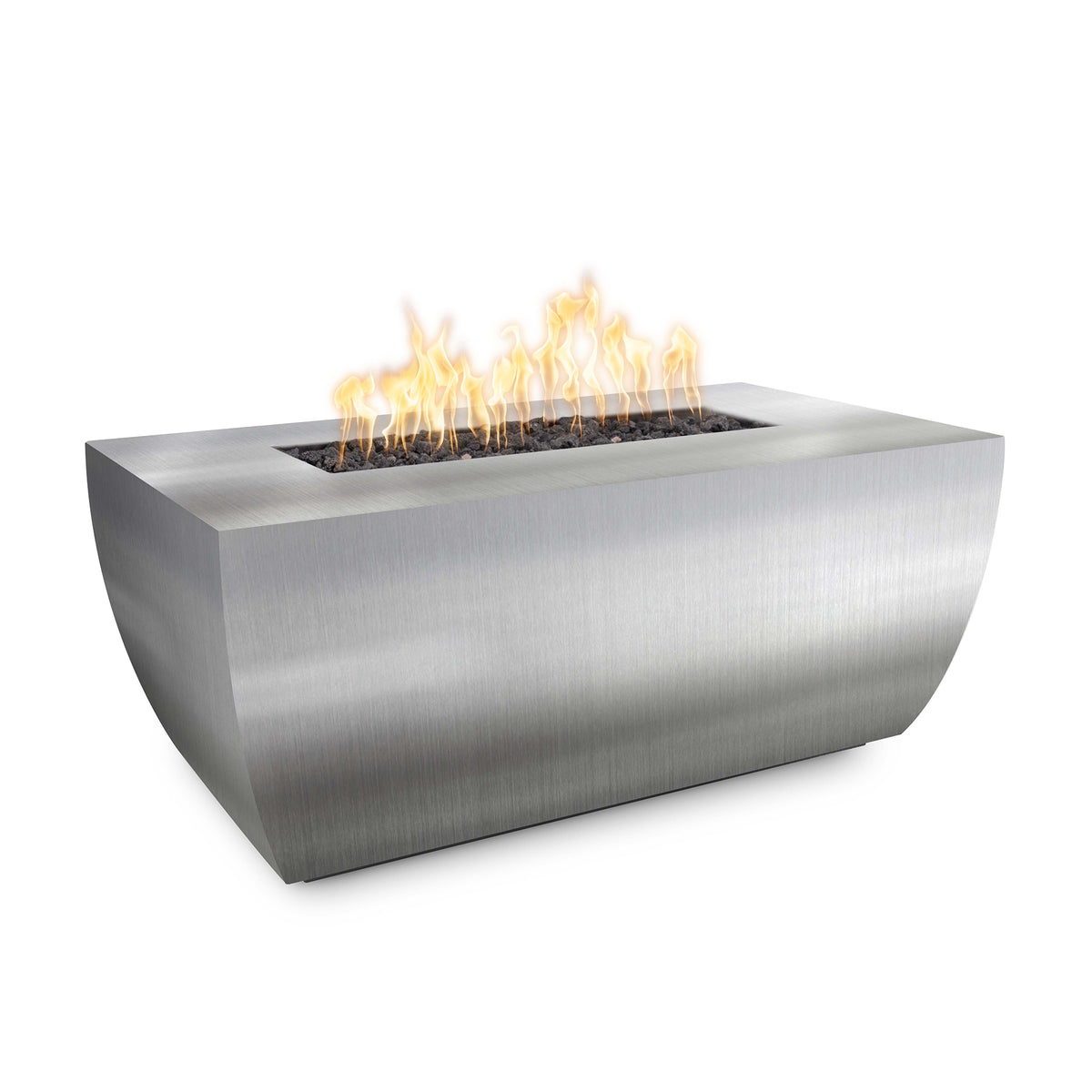 Linear Avalon Fire Pit - Metal Collection - 15" Tall - 60" x 28" | The Outdoor Plus image 2