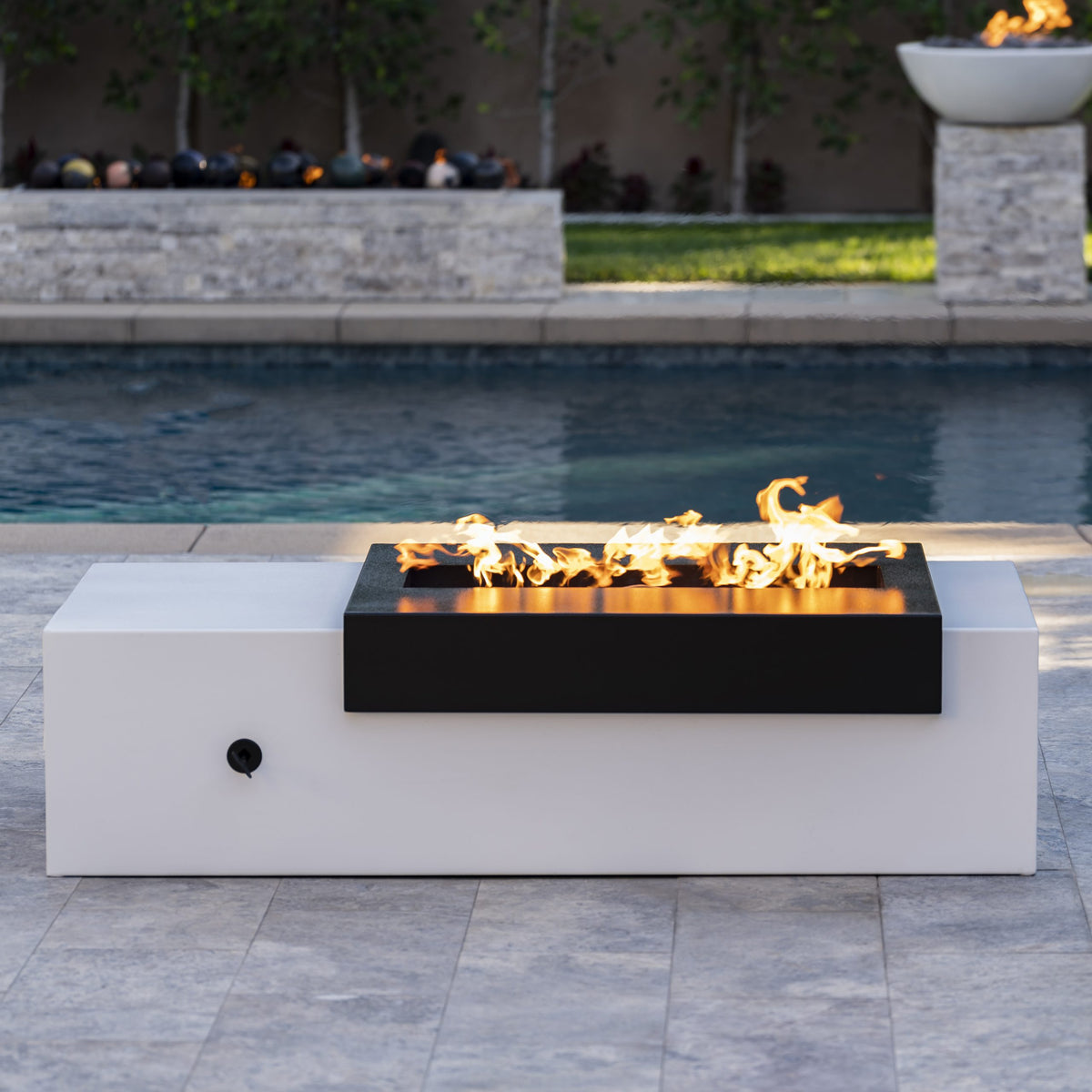 Moonstone Fire Pit - Black & White Collection - 72" | The Outdoor Plus image 2