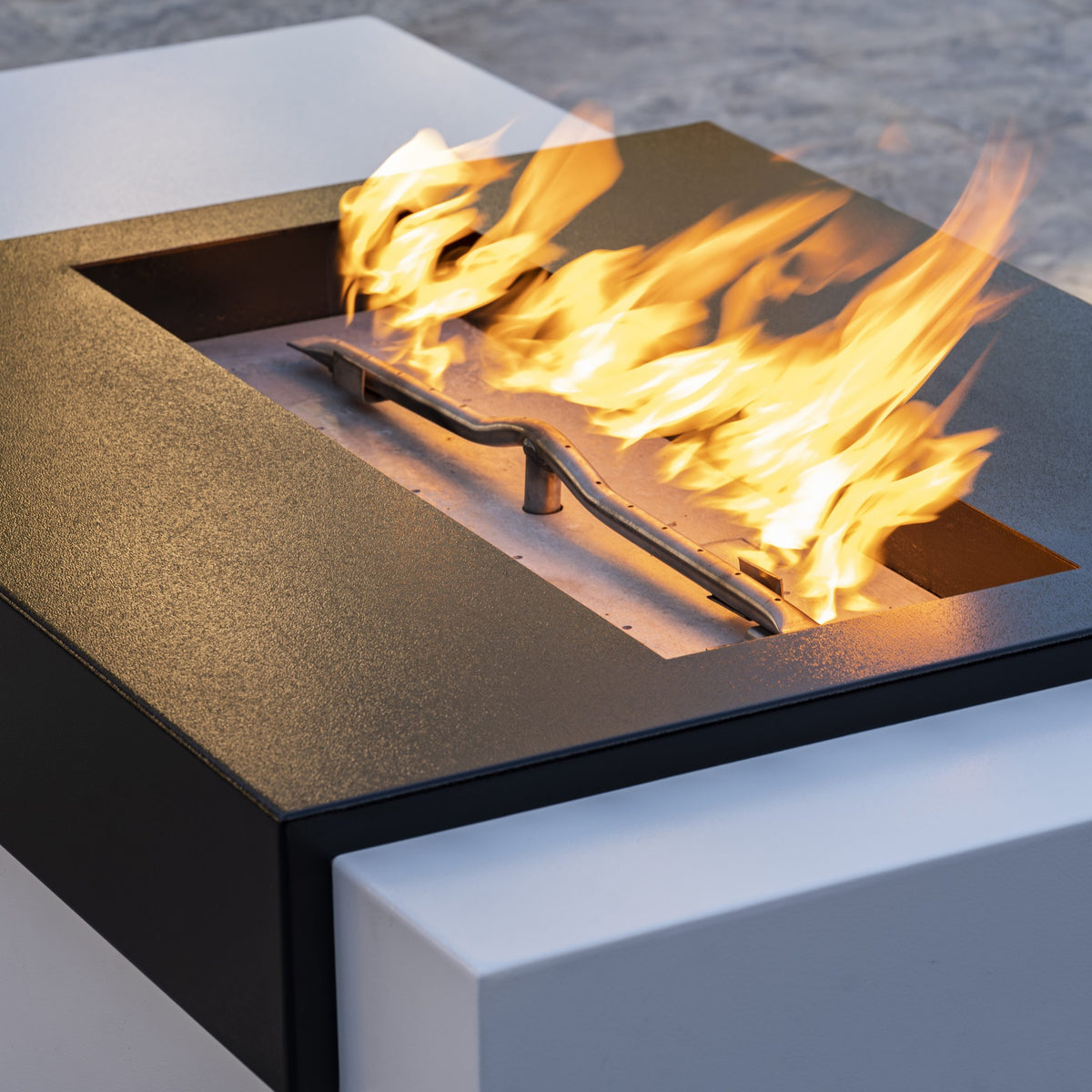 Moonstone Fire Pit - Black & White Collection - 84" | The Outdoor Plus image 4